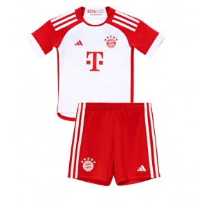 Lacne Dětský Futbalové dres Bayern Munich 2023-24 Krátky Rukáv - Domáci (+ trenírky)